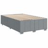 vidaXL Boxspring met matras stof lichtgrijs 120x190 cm