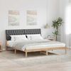 vidaXL Bedframe met Gevoerd Hoofdgedeelte Bruin 180 x 200 cm