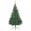 vidaXL Kunstkerstboom met standaard half 180 cm PVC groen