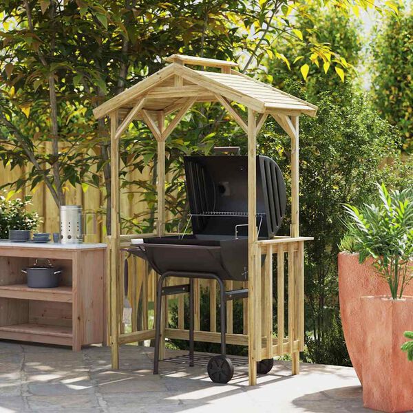 vidaXL Barbecue-overkapping Ge&iuml;mpregneerd grenenhout