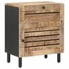 vidaXL Nachtkastje Naturel 50 x 33 x 60 cm Massief Mango Hout