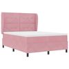 vidaXL Boxspringbed met matras Roze 190 x 140 cm Polyester