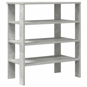 vidaXL Schoenenrek 61x32x70 cm bewerkt hout betongrijs