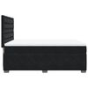 vidaXL Boxspring met matras fluweel zwart 140x200 cm