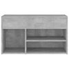 vidaXL Schoenenbank 80x30x45 cm bewerkt hout betongrijs