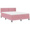vidaXL Boxspringbed met matras Roze 200 x 160 cm Polyester