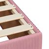 vidaXL Boxspring met matras fluweel roze 180x200 cm