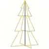 vidaXL Kegelkerstboom 240 LED's binnen en buiten 118x150 cm