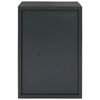 vidaXL Kluisdoos met slot Donkergrijs 35 x 31 x 50 cm Staal