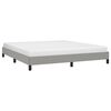 vidaXL Bedframe zonder matras stof lichtgrijs 180x200 cm