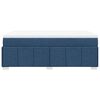 vidaXL Boxspring met matras stof blauw 120x190 cm