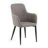 Venture Home Eetkamerstoelen 2 st Comfort polyester zwart en grijs