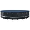 INTEX Zwembadcover INTEX &Oslash;730 x 20 cm Rond PVC Donkerblauw en grijs