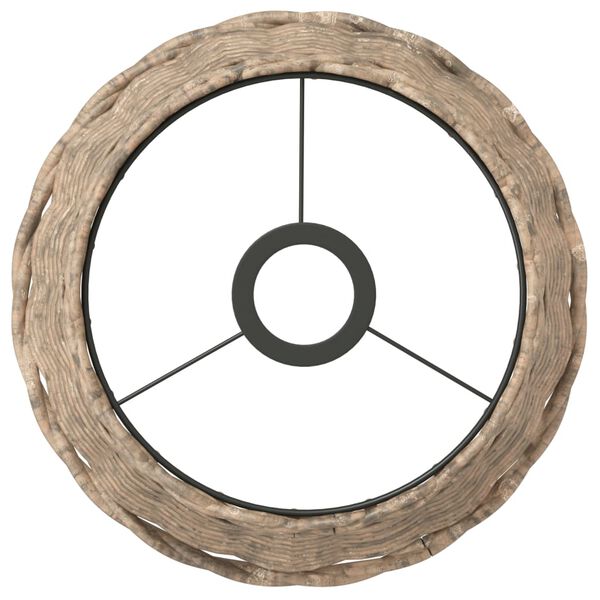 vidaXL Plafondlampenkap &Oslash;25x17 cm wicker bruin