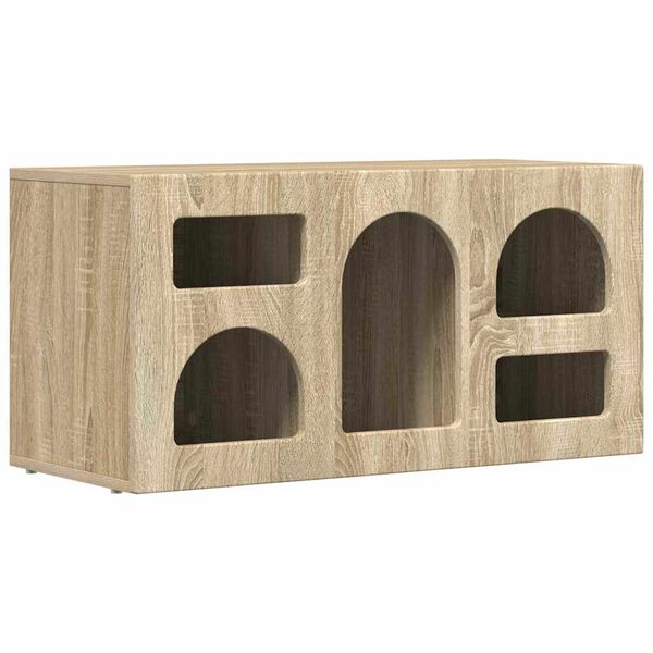 vidaXL TV-kast Sonoma Eiken 80 x 35 x 40 cm Bewerkt hout