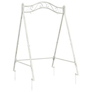 vidaXL Schommelframe Antiek wit 113 x 121,5 x 168 cm Staal