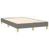 vidaXL Boxspring met matras stof donkergrijs 120x200 cm