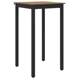 vidaXL Staande Bartafel Bewerkt hout Vierkant
