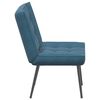 vidaXL Relaxstoel 64x74x84 cm fluweel blauw