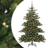 vidaXL Kunstmatige Inklapbare Kerstboom Groen 150 cm PVC en staal