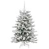vidaXL Kunstmatige Inklapbare Kerstboom Wit 120 cm PE en PVC