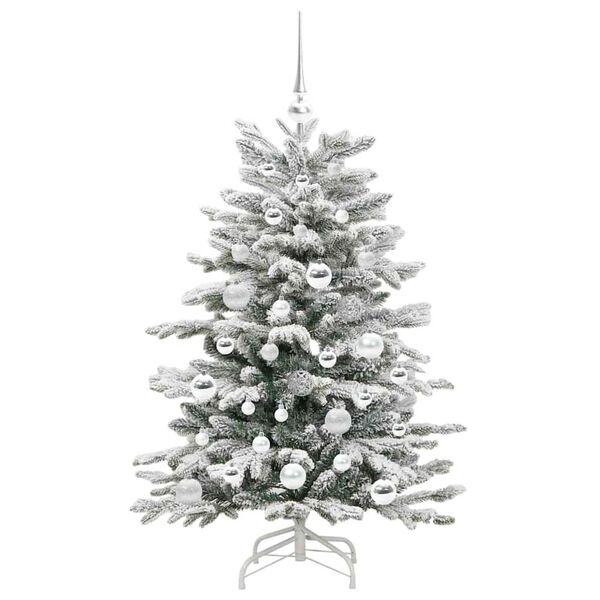 vidaXL Kunstmatige Inklapbare Kerstboom Wit 120 cm PE en PVC