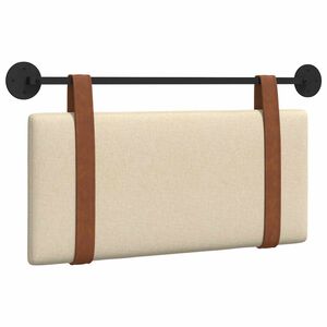 vidaXL Hangend hoofdbord Cr&egrave;me Antiek PU
