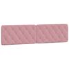 vidaXL Bedframe zonder matras fluweel roze 200x200 cm
