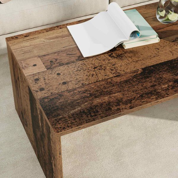 vidaXL Salontafel Oudhout 95 x 50 x 34 cm Bewerkt hout