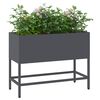 vidaXL Verhoogde Tuin Plantbak Antraciet 60 x 26 x 45 cm Staal
