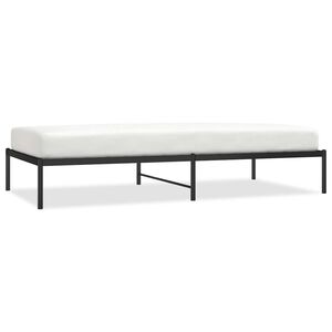 vidaXL Bedframe metaal zwart 100x200 cm