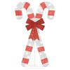 vidaXL Kerstdecoratie zuurstok 50 LED's warm wit