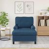 vidaXL Chaise Lounge met kussen Blauw 91 x 157 x 91 cm Stof