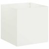 vidaXL Plantenbak Wit 35 x 35 x 35 cm Koudgewalst staal