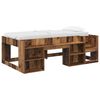 vidaXL Jeugd bedframe met opbergruimte Oud hout 80 x 200 cm