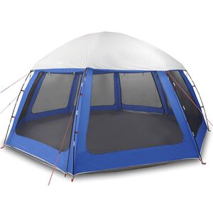 vidaXL Zwembadtent afneembare buitentent gaaswanden azuurblauw