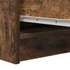 vidaXL Dressoir 29,5x34x76 cm bewerkt hout gerookt eikenkleurig