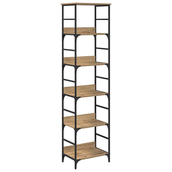 vidaXL Boekenkast Artisan Eiken 50 x 33 x 188,5 cm Bewerkt hout