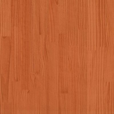 vidaXL 3-delige Loungeset met kussens massief grenenhout wasbruin
