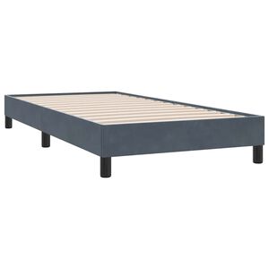vidaXL Bedframe zonder matras 80x210 cm fluweel donkergrijs