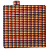 vidaXL Picknickkleed opvouwbaar geruit 200x200 cm fluweel meerkleurig