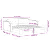 vidaXL Slaapbank met onderschuifbed 90x190 cm stof donkergrijs