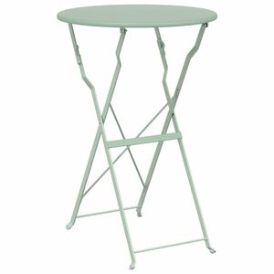 vidaXL Bistrotafel Licht muntgroen &Oslash; 50 x 71 cm Poedercoating staal