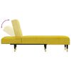 vidaXL Chaise longue fluweel geel