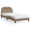 vidaXL Bedframe "Viana" met LED zonder matras cappuccino 100x200 cm