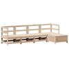 vidaXL 5-delige Loungeset massief grenenhout