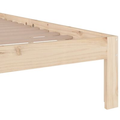 vidaXL Bedframe zonder matras massief hout 160x200 cm