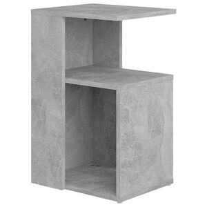 vidaXL Bijzettafel 36x30x56 cm bewerkt hout betongrijs
