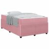 vidaXL Bedframe met matras met matras Roze 120 x 200 cm Fluweel