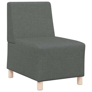 vidaXL Modulaire bank zonder armleuningen donkergrijs 55 cm stof